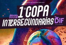 Anuncia DIF Victoria arranque de 1a. Copa Unión Intersecundarias