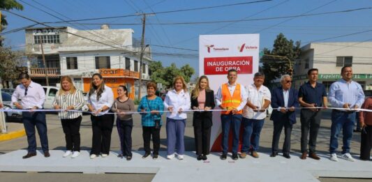 Rehabilitan pavimentación de la calle 27 Lauro Rendón